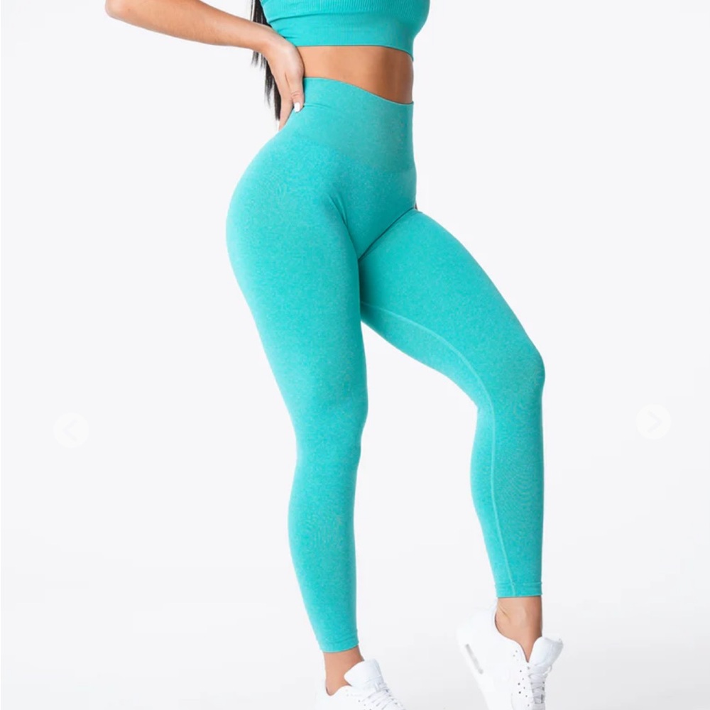 NVGTN Turquoise NV Seamless Leggings